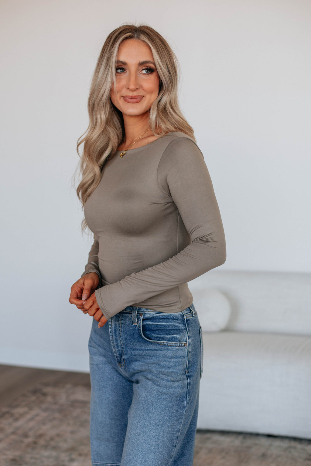 Ronin Long Sleeve Top - Mushroom