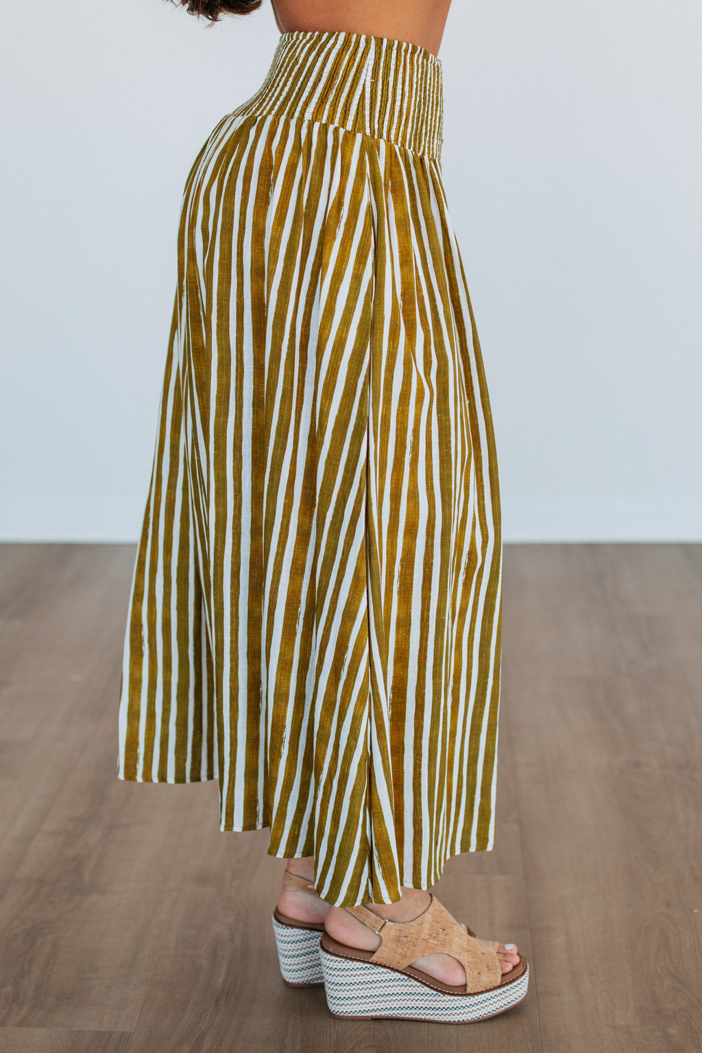 Zoya Striped Skirt - Lemongrass Mix
