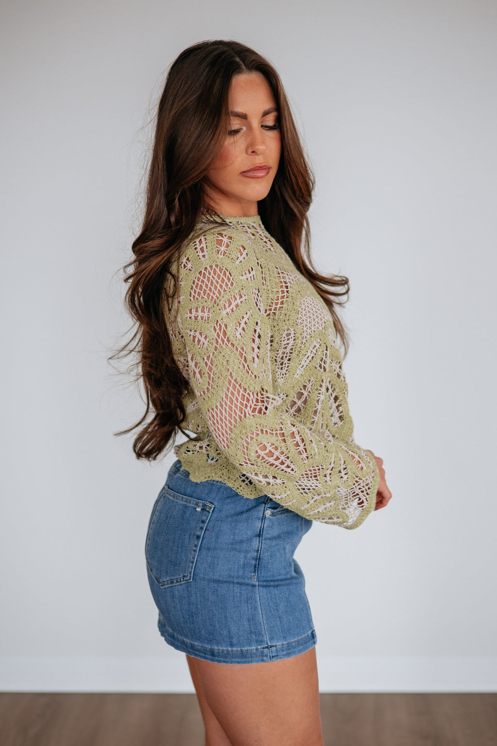 Renlee Mica Denim Skirt
